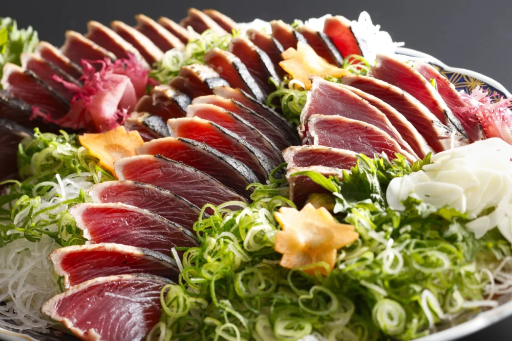 土佐名产鲣鱼敲打【晚餐菜单】