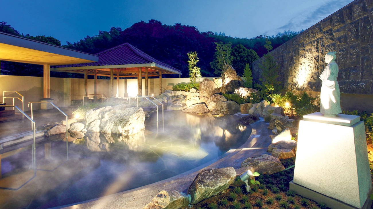露天温泉岩浴・温泉大浴场|高知土佐美居温泉度假酒店
